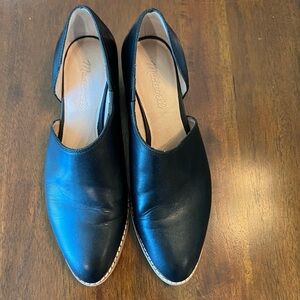 Madewell Black Leather Heels